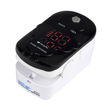 Baseline Baseline 12-1936 Fingertip Pulse Oximeter with 2 AAA Batteries TAA Compliant 13485